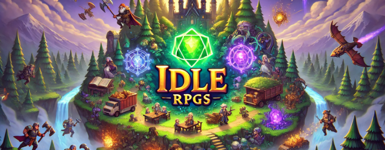 header image fo idle rpg games